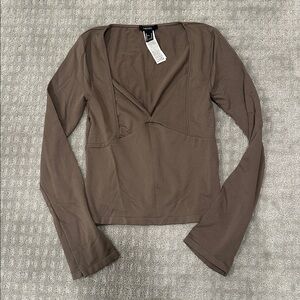 NWT Brown Forever 21 Blouse Sz Medium